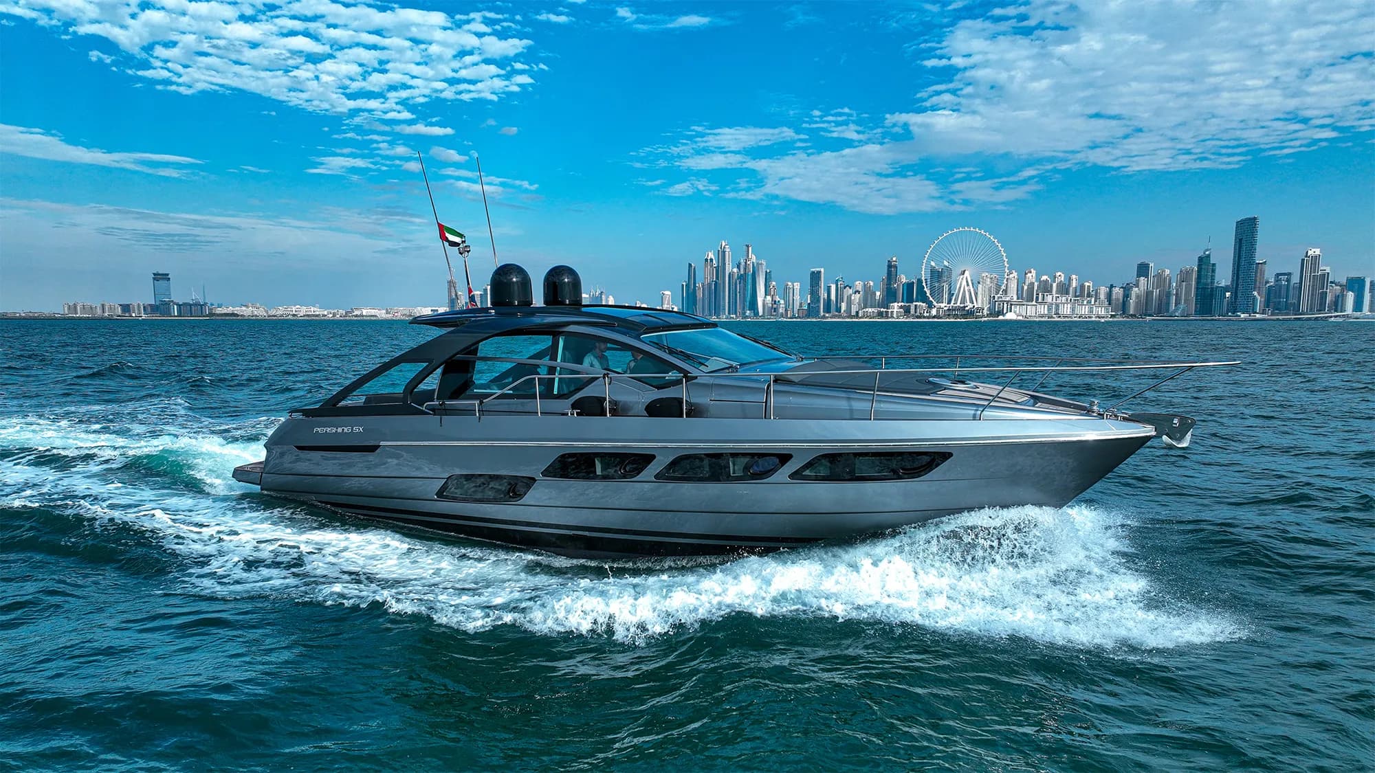 Elite Black Predator Pershing Yacht yacht rental in Dubai by Pershing