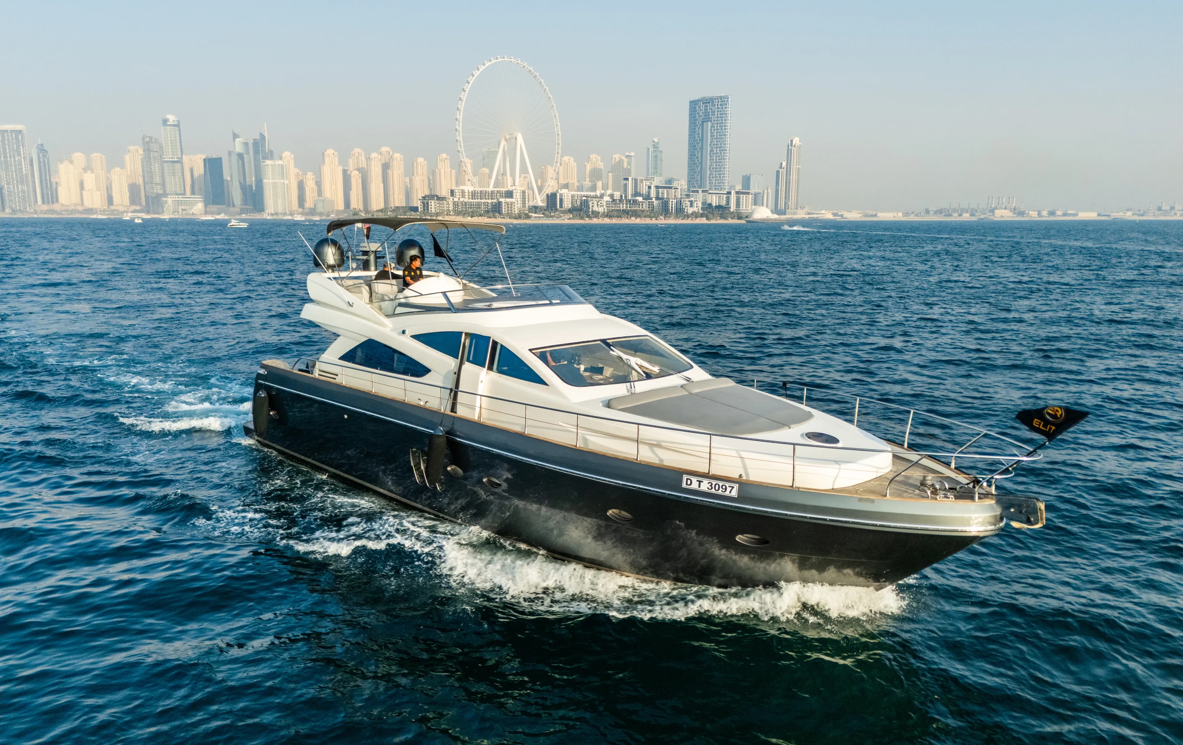 Elite Diamond Steller 70 Yacht luxury yacht for rent in Dubai by Custom Built
