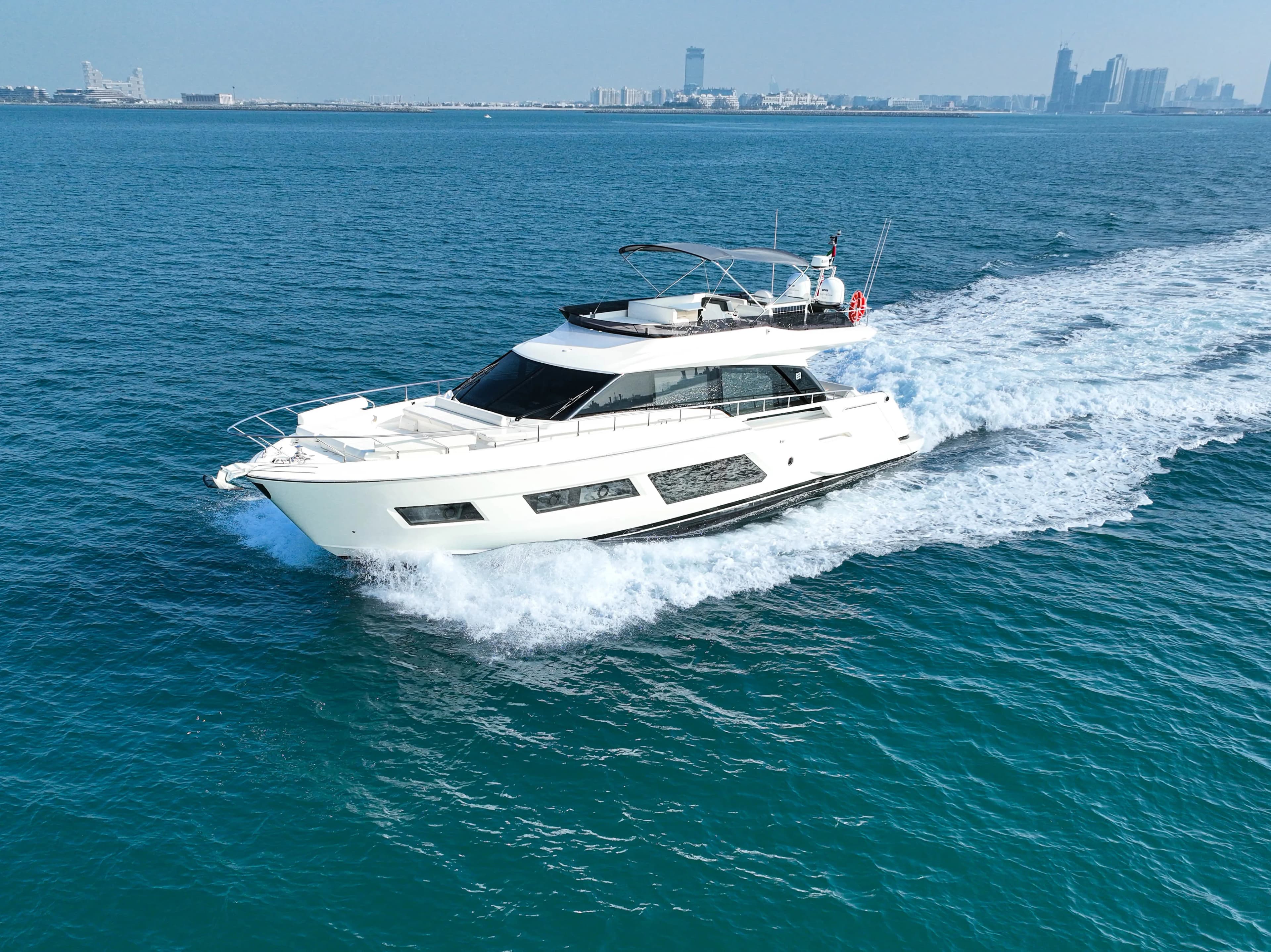 Elite Predator Feretti 670x Yacht yacht rental in Dubai by Ferretti